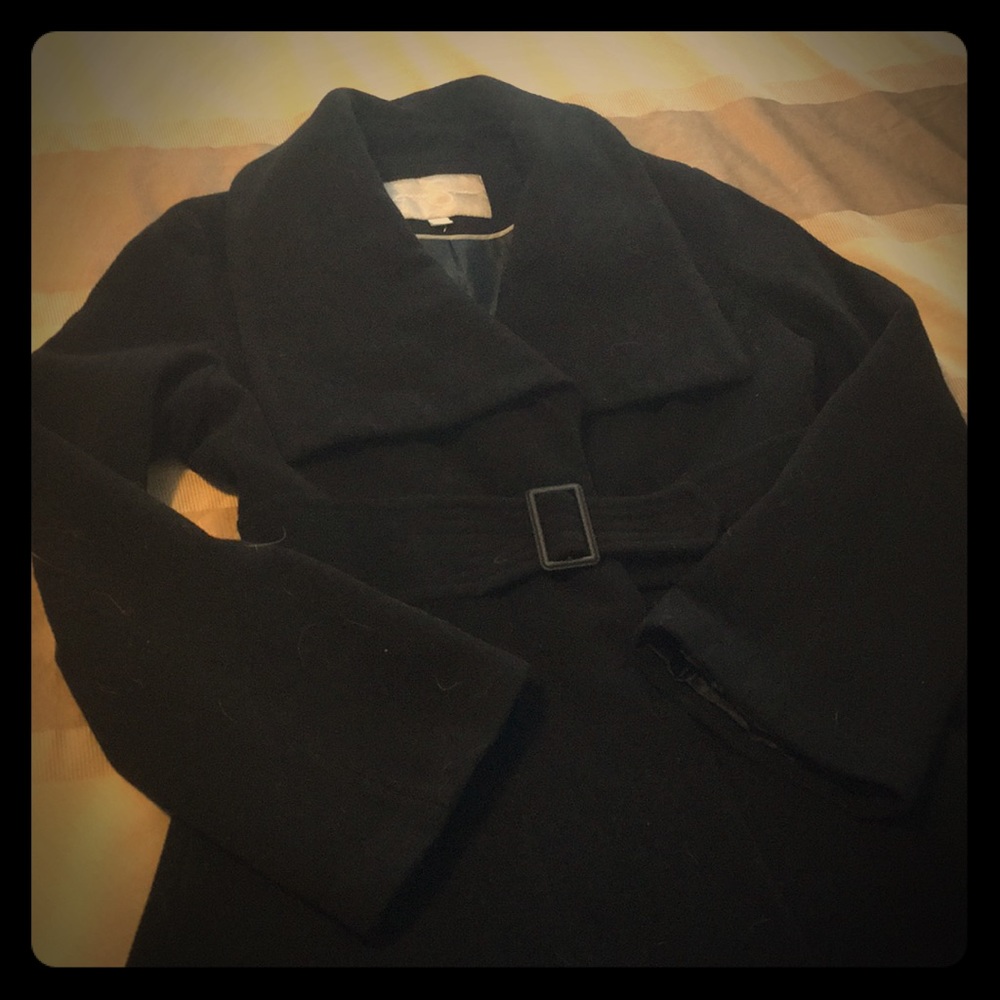 Jessica Simpson Black Swing Coat.